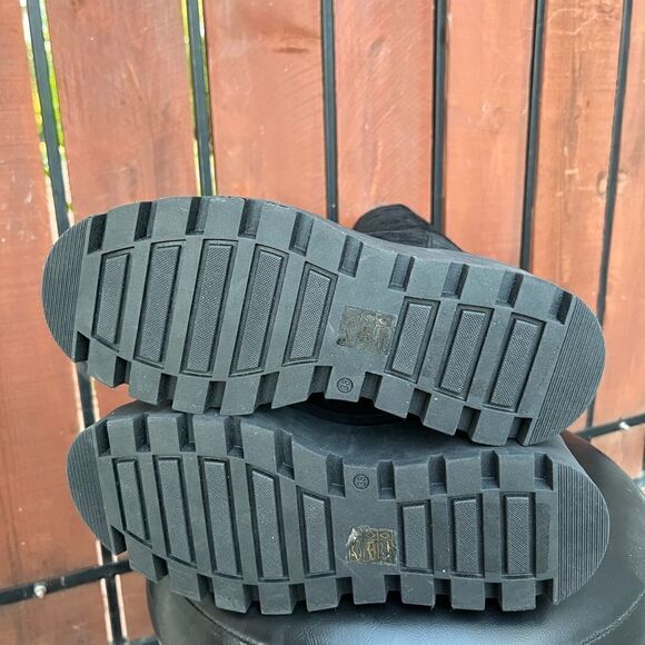 Free People London Calling Wedge Over The Knee Boots / Black size 38 - Picture 9 of 10